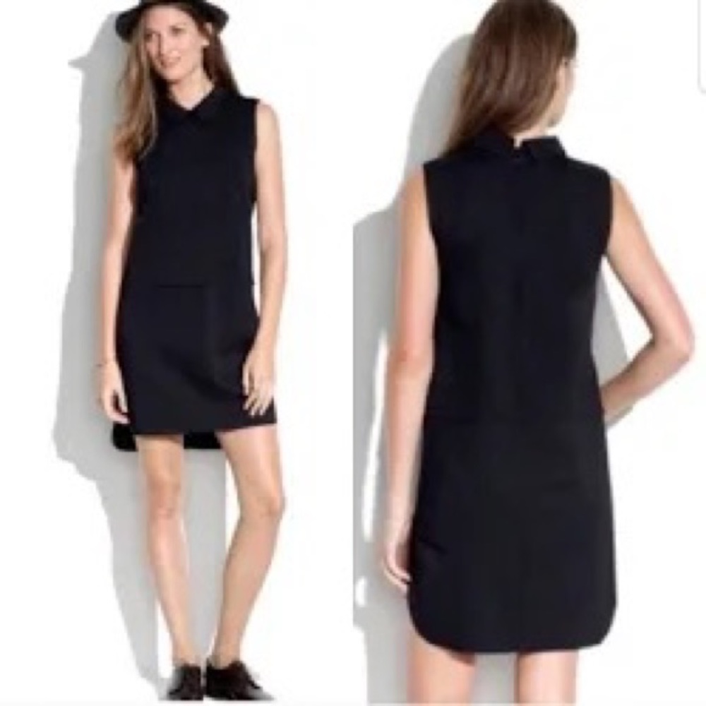 ❤️$6 THIS WEEKEND ONLY❤️ MADEWELL CASUAL COLLARED BLACK DRESS